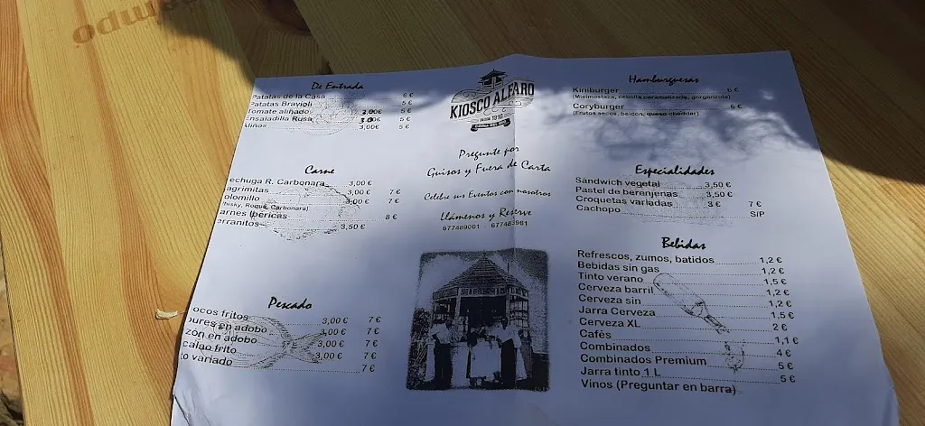 Menu_Kiosco Alfaro_Coria del Río_image_1