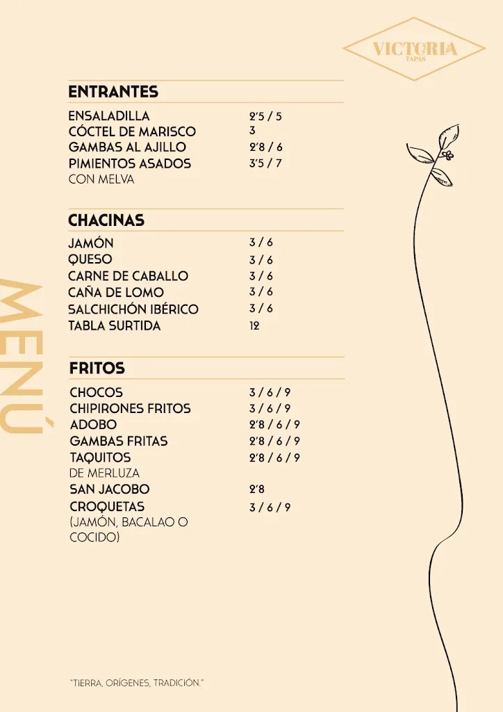 Menu_Bar Victoria & Tapas_Coria del Río_image_3