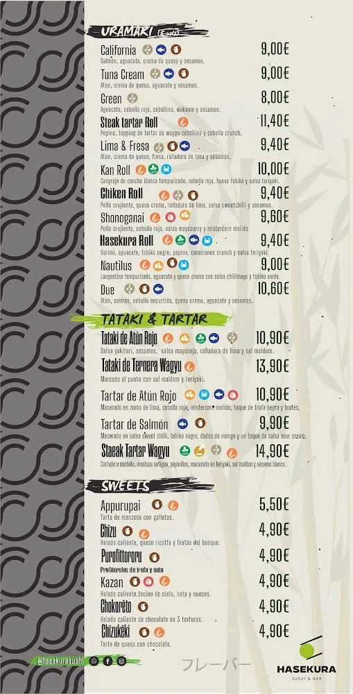 Menu_Hasekura Sushi & Bar_Coria del Río_image_3