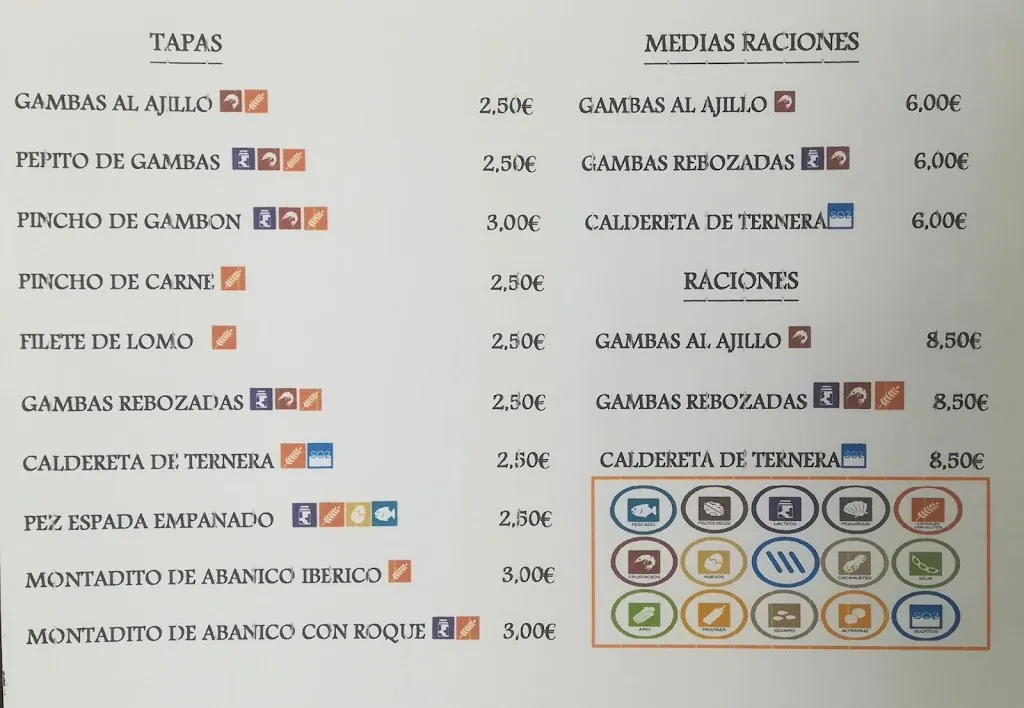 Menu_Bar casa francisquito_Coria del Río_image_1