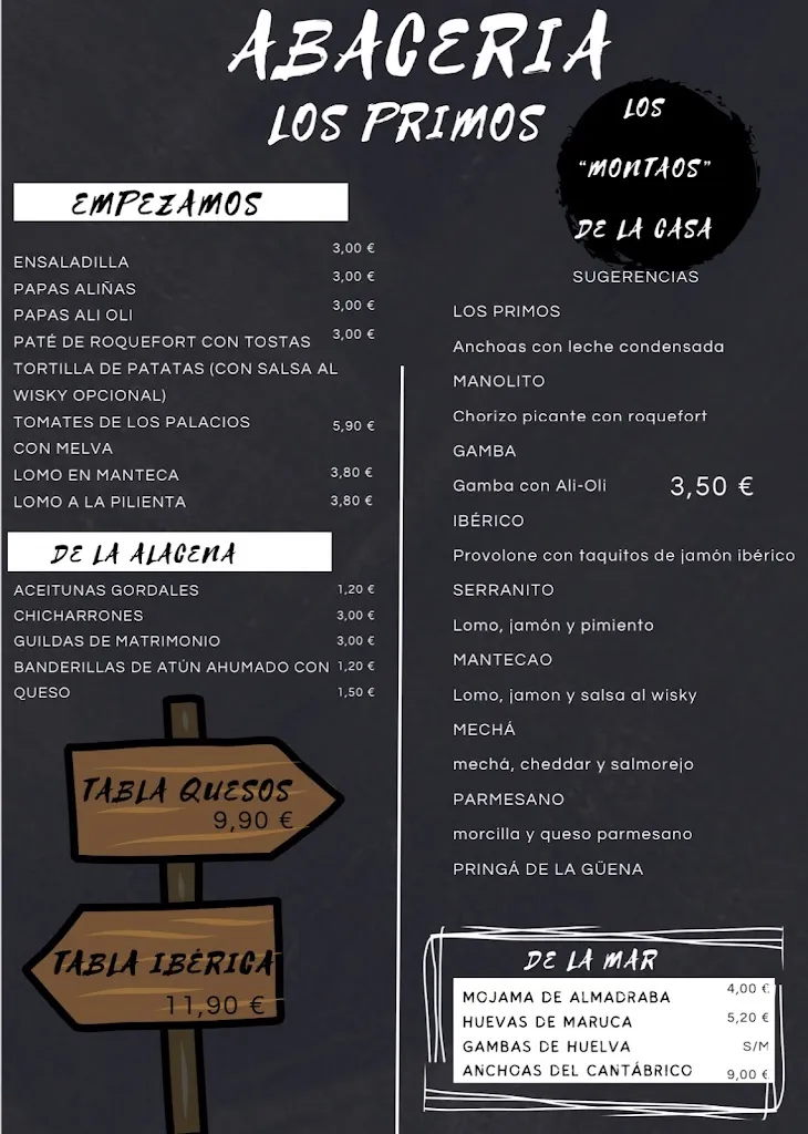 Menu_Abacería los primos_Coria del Río_image_1