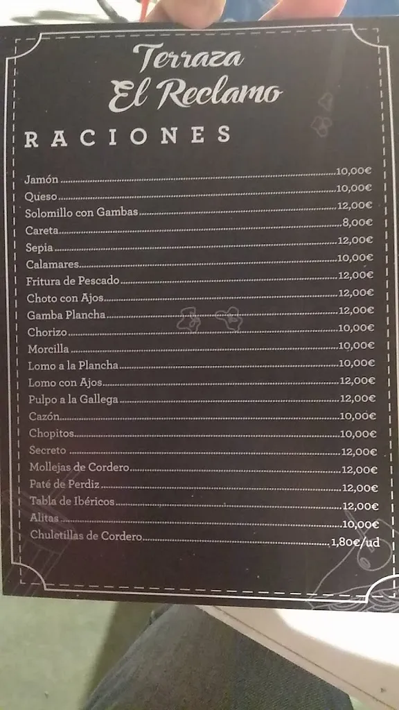 Menu_Terraza El Reclamo_Alicún_immagine_3