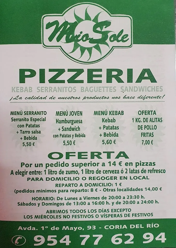 Menu_Mio Sole Pizzería_Coria del Río_image_4