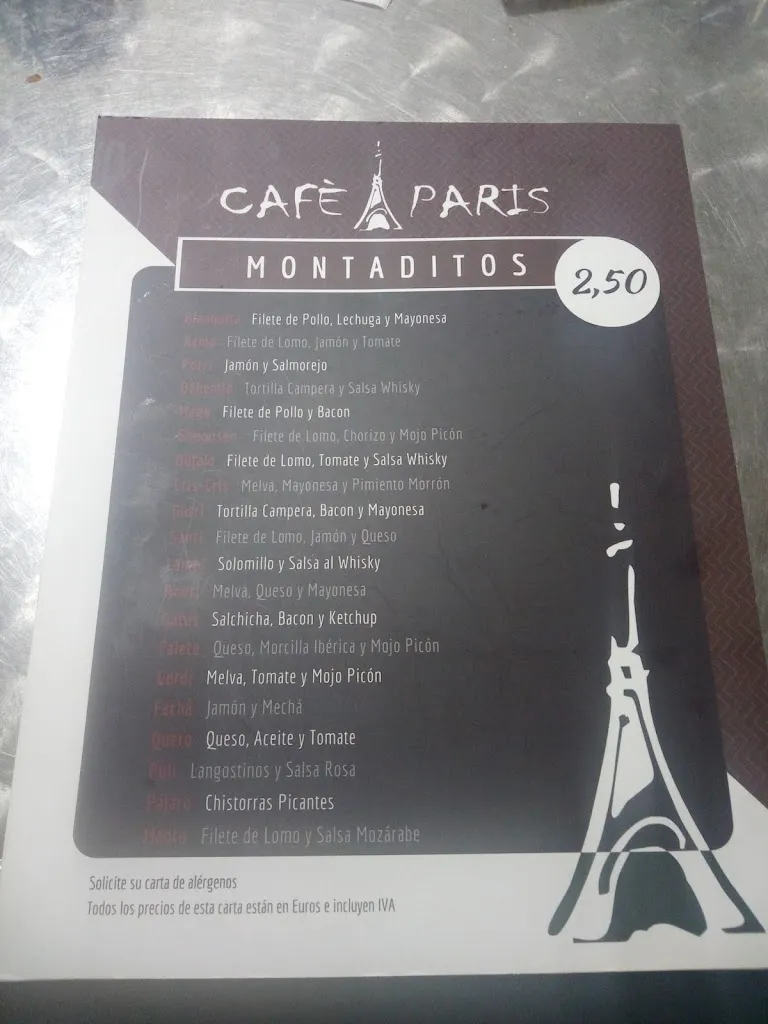Menu_Café Paris_Coria del Río_immagine_2