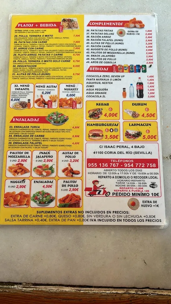 Menu_Auténtico SABOR KEBAB Coria del Río TLF:954772758_Coria del Río_image_2