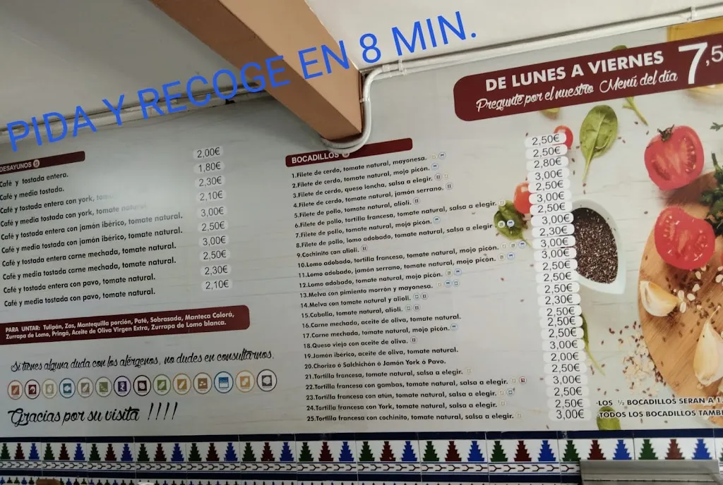 Menu_Bar Casa Rafael 