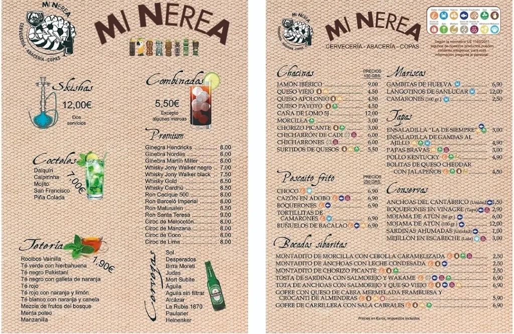 Menu_Cervecería Mi Nerea_Coria del Río_image_1