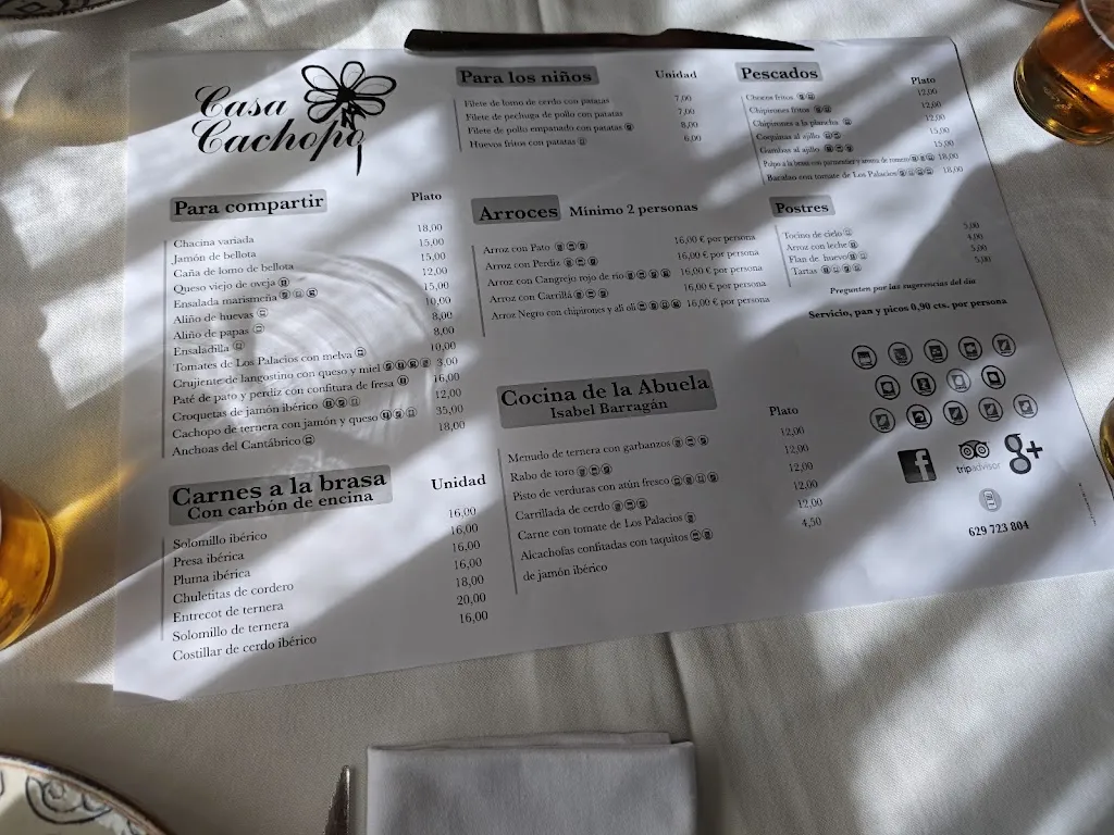 Menu_Bar Casa Cachopo_Coria del Río_image_1