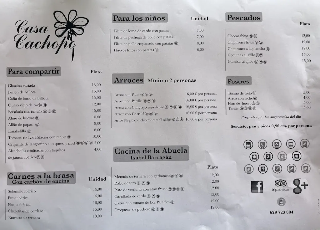 Menu_Bar Casa Cachopo_Coria del Río_image_3