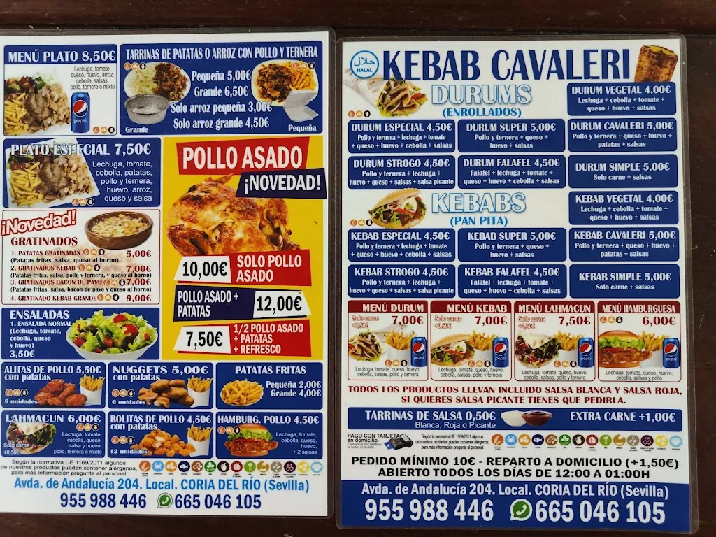 Menu_Kebab Andalucia_Coria del Río_immagine_1