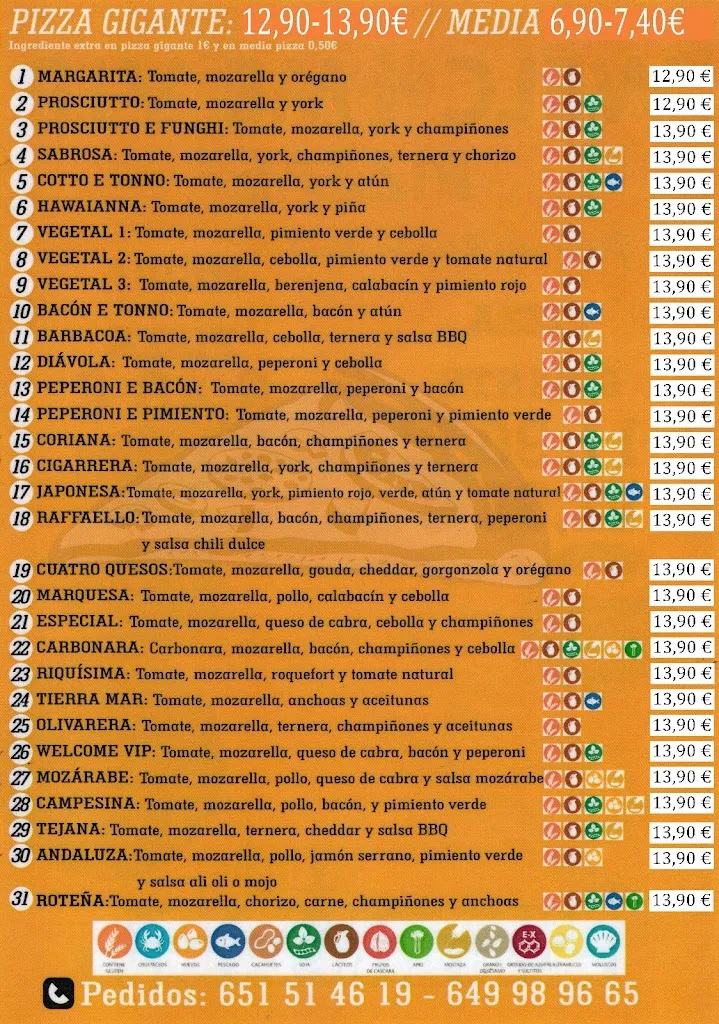 Menu_Welcome Vip Pizzas_Coria del Río_image_1