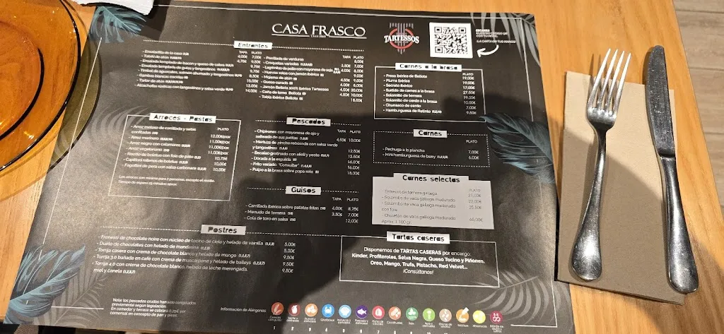Menu_Restaurante Casa Frasco_Dos Hermanas_immagine_1