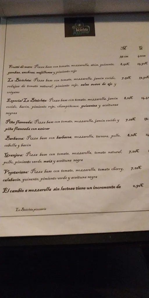 Menu_La Bicicleta Pizzería_Dos Hermanas_image_1