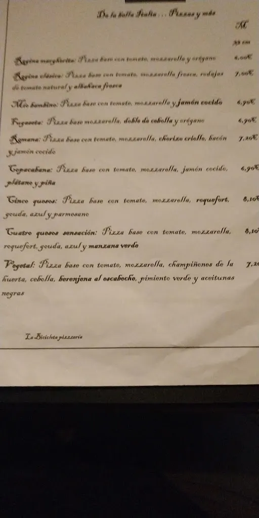 Menu_La Bicicleta Pizzería_Dos Hermanas_image_2