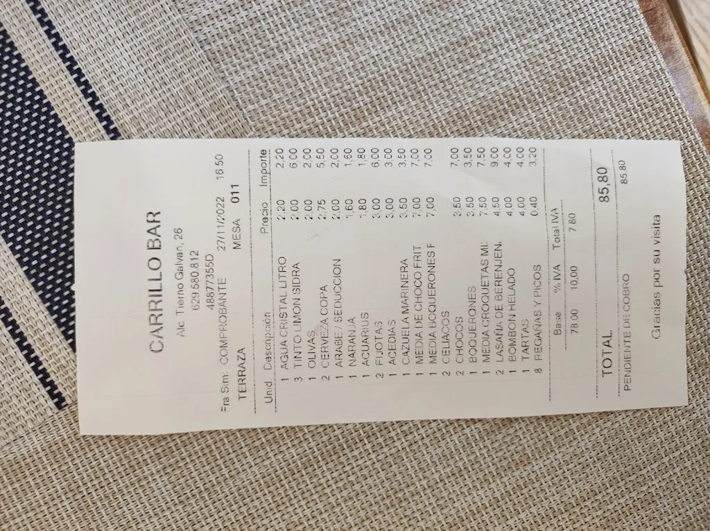 Laura Sánchez_Restaurante El carrillo_Dos Hermanas_review