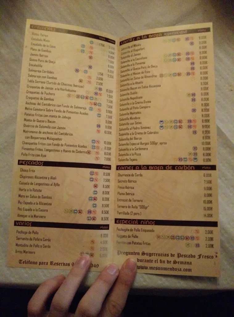 Menu_Restaurante Mesón Casa Mendoza_Dos Hermanas_immagine_1