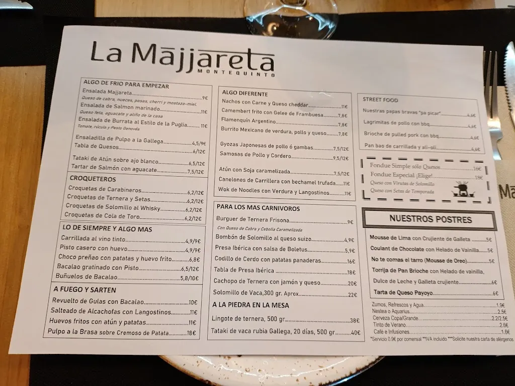 Menu_Restaurante La Majjareta Montequinto_Dos Hermanas_immagine_2