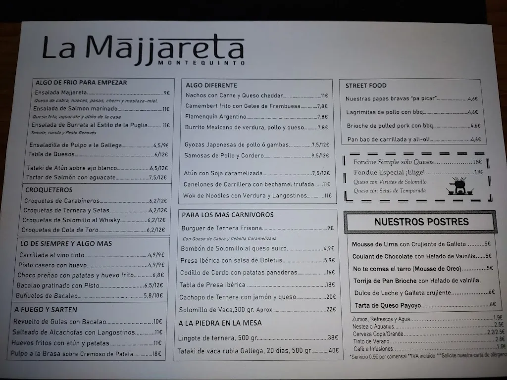 Menu_Restaurante La Majjareta Montequinto_Dos Hermanas_immagine_3