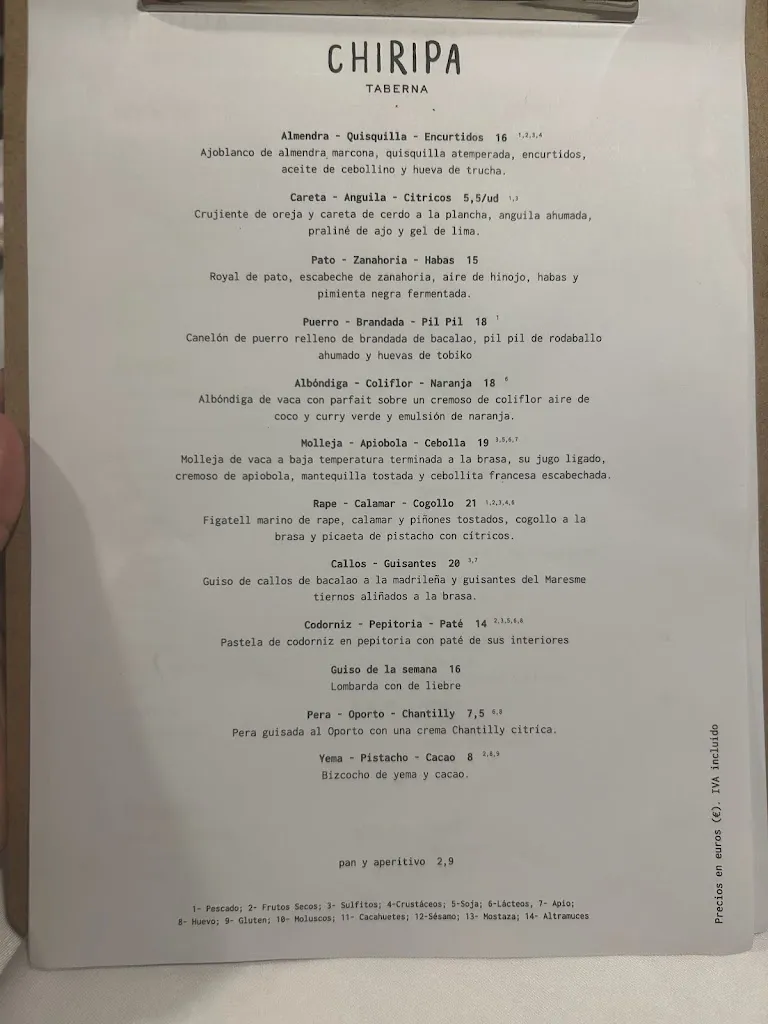 Menu_Taberna Chiripa_Espartinas_image_2