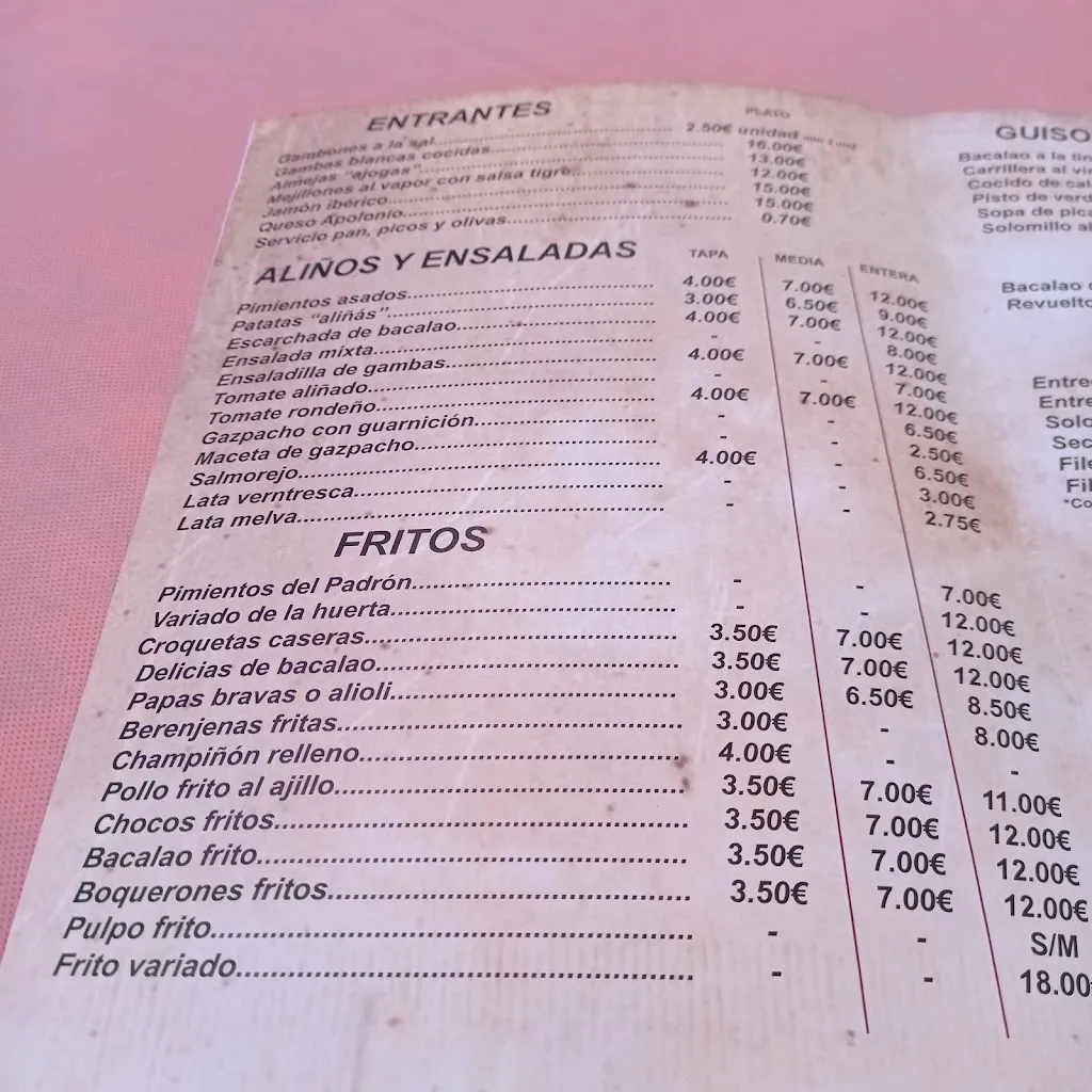 Menu_Restaurante Taberna Las Tinajas_Espartinas_image_2