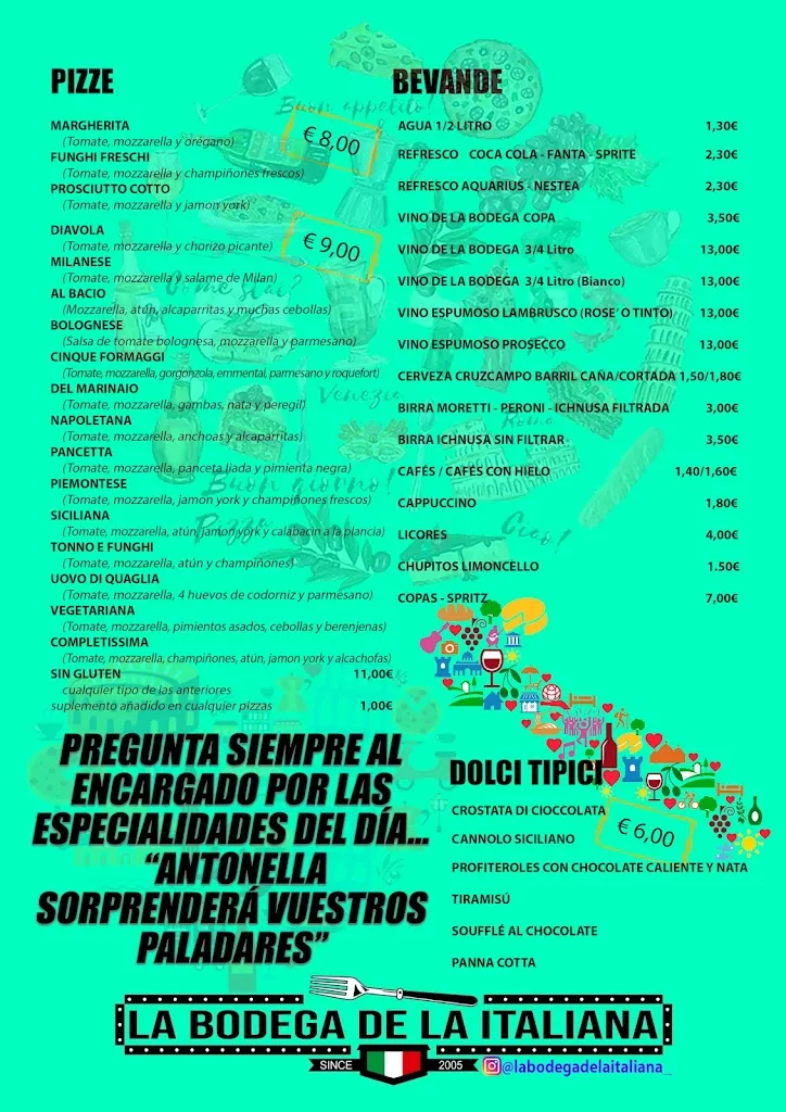 Menu_La bodega de la italiana_Espartinas_image_4