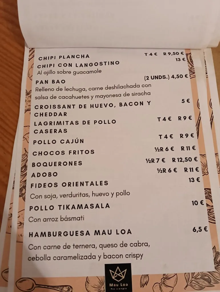 Menu_Bar restaurante Mau Loa_Espartinas_image_1
