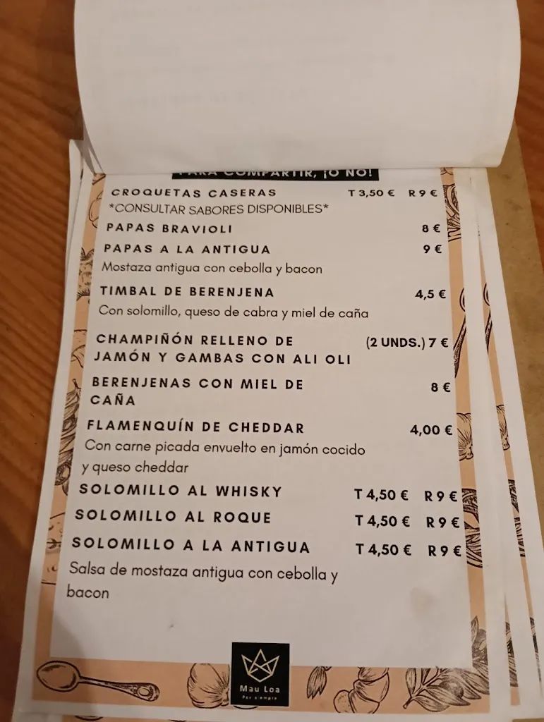 Menu_Bar restaurante Mau Loa_Espartinas_image_3