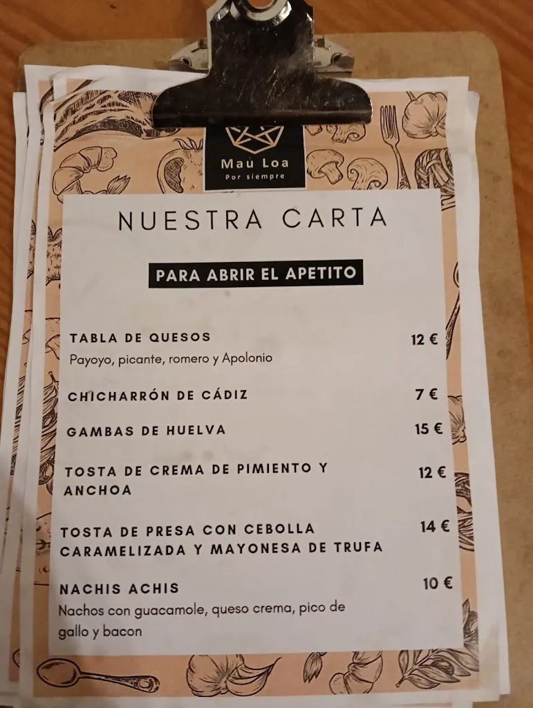 Menu_Bar restaurante Mau Loa_Espartinas_image_4