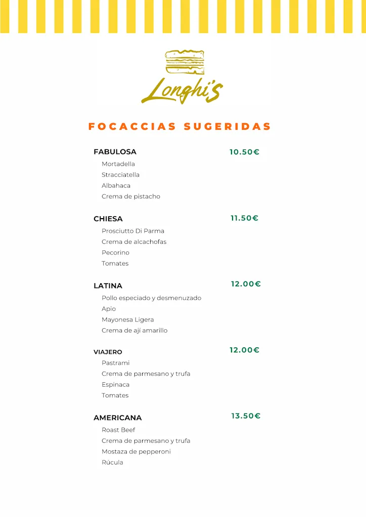Menu_Longhi’s Focacceria_Espartinas_image_3