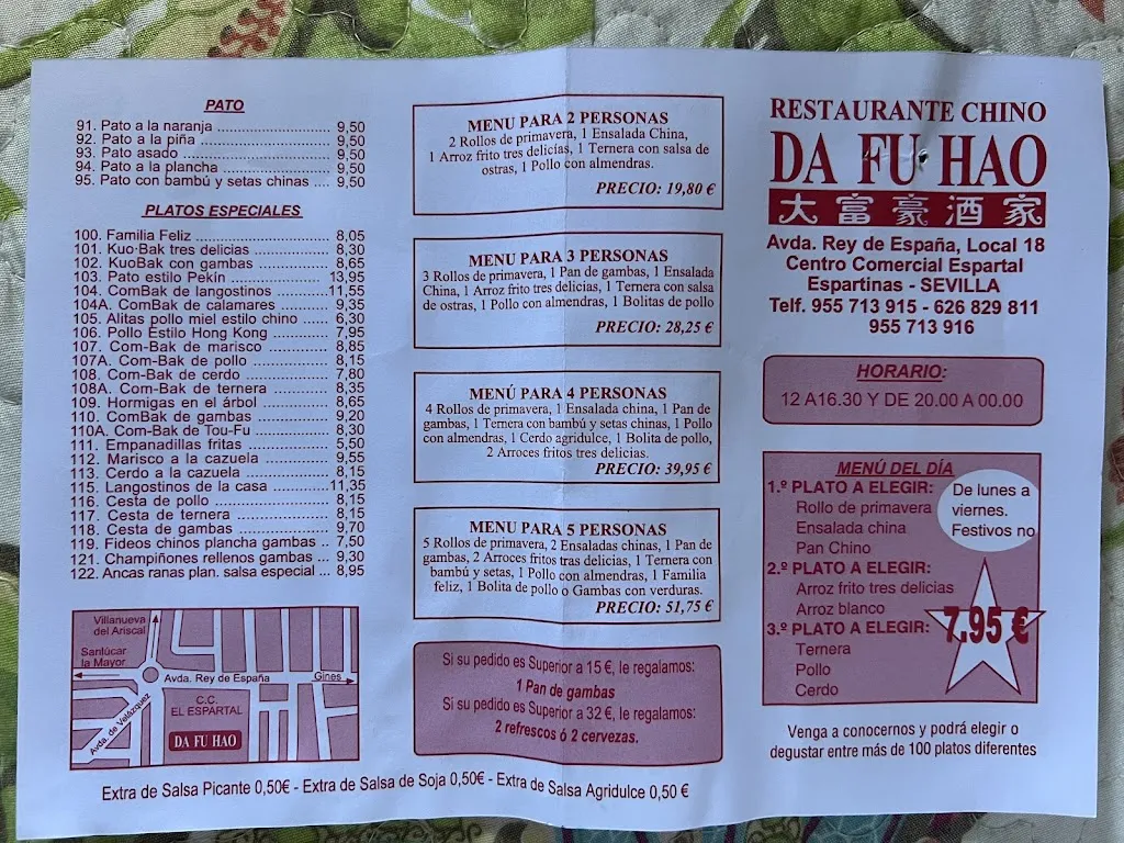 Menu_Restaurante Chino Da Fu Hao_Espartinas_image_1