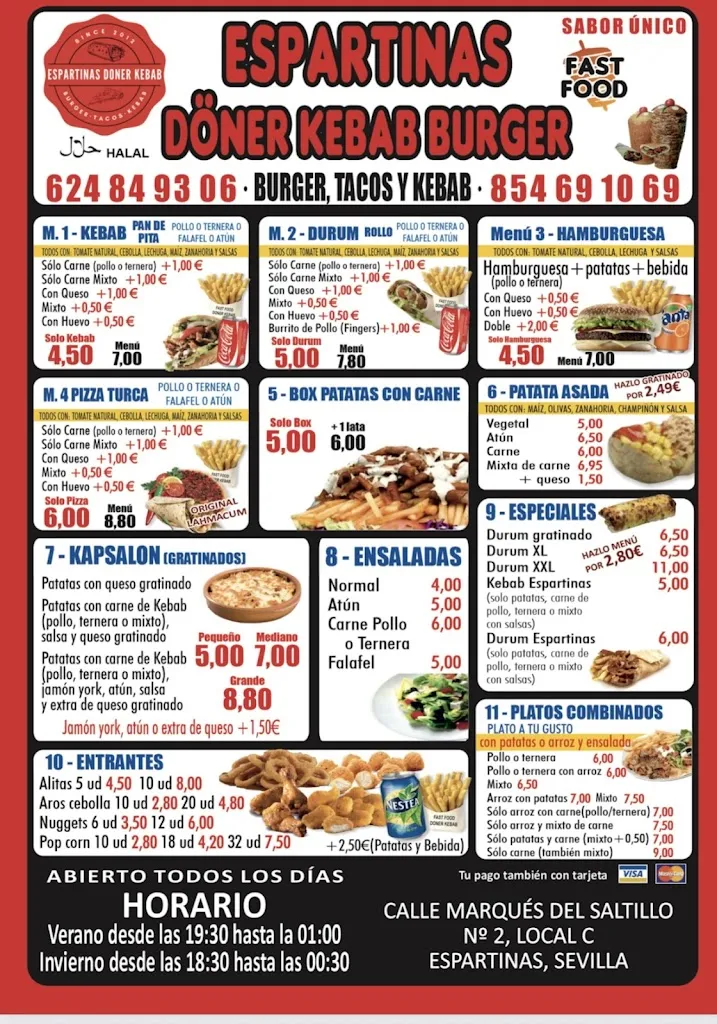 Menu_Espartinas doner kebab burger_Espartinas_image_1