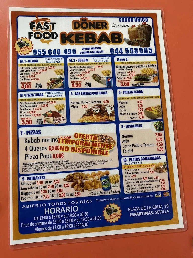 Menu_Fast Food Doner Kebab_Espartinas_image_4