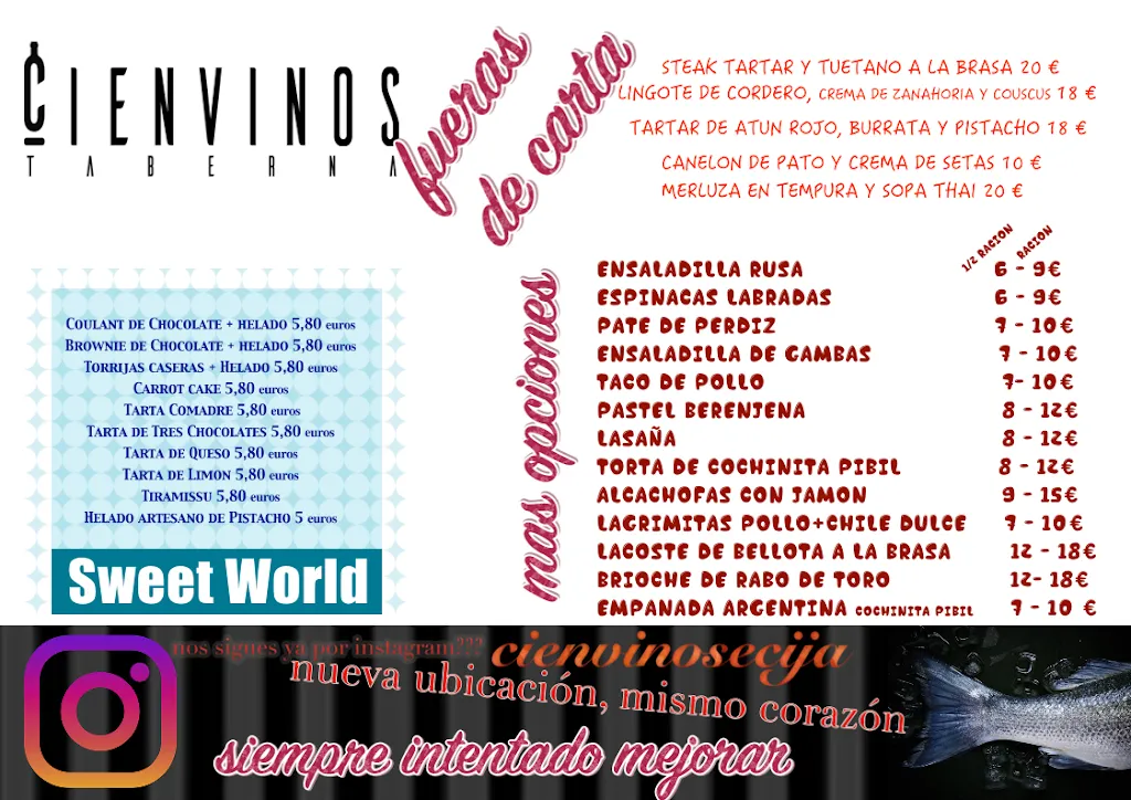 Menu_Restaurante Cien Vinos Natural Food_Écija_image_2