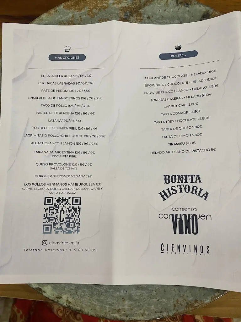 Menu_Restaurante Cien Vinos Natural Food_Écija_image_3