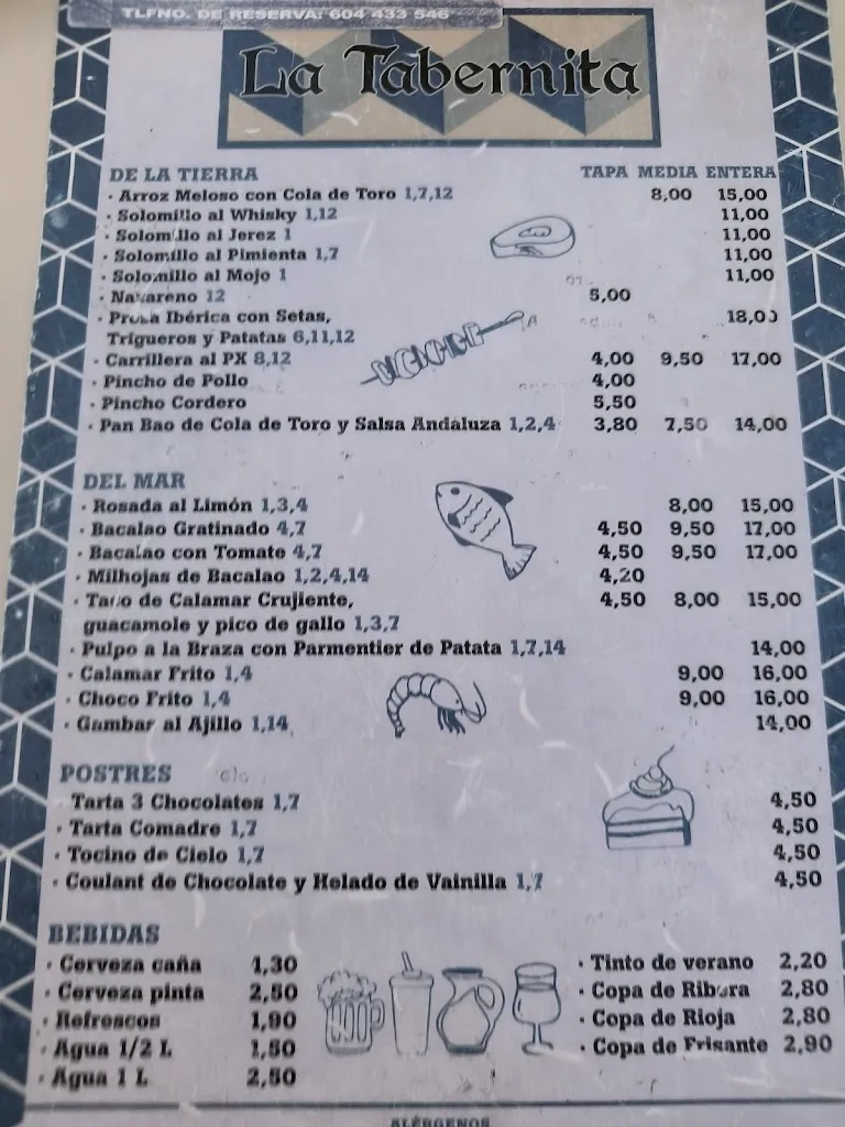 Menu_La Tabernita_Écija_image_2