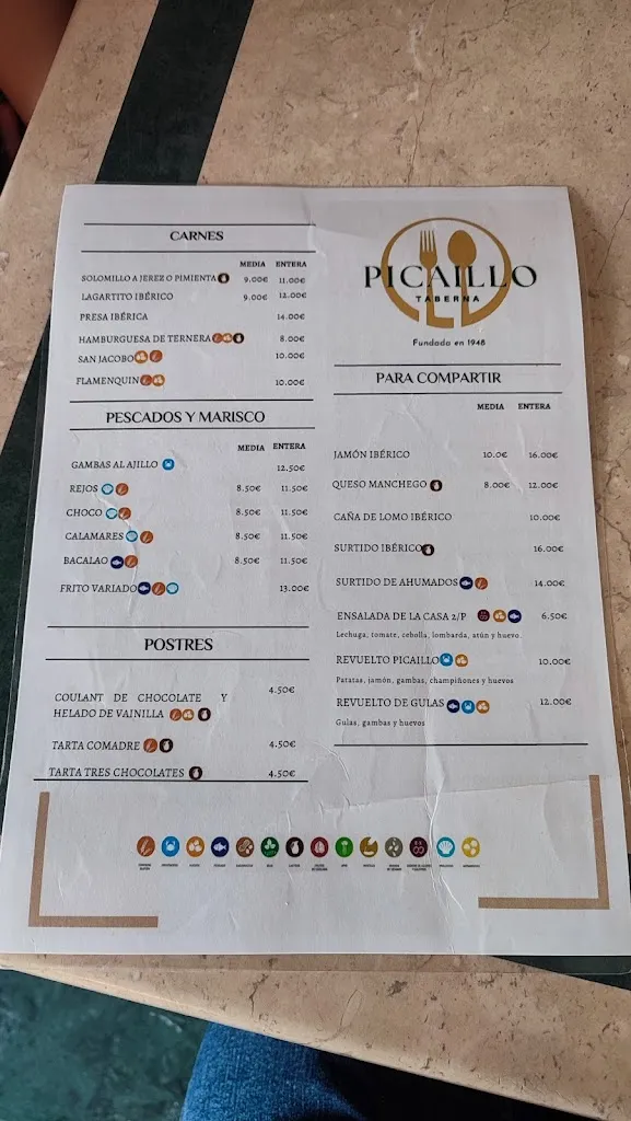Menu_Taberna Picaillo_Écija_image_2