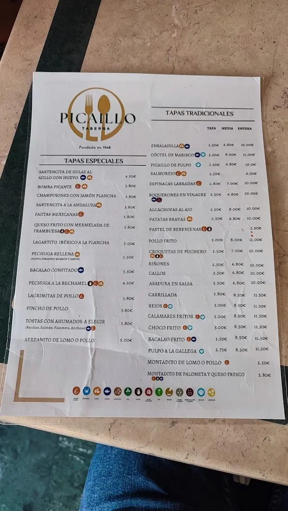 Menu_Taberna Picaillo_Écija_image_3