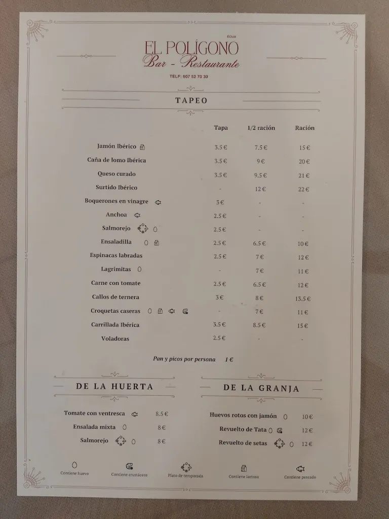Menu_RESTAURANTE EL POLIGONO_Écija_immagine_4