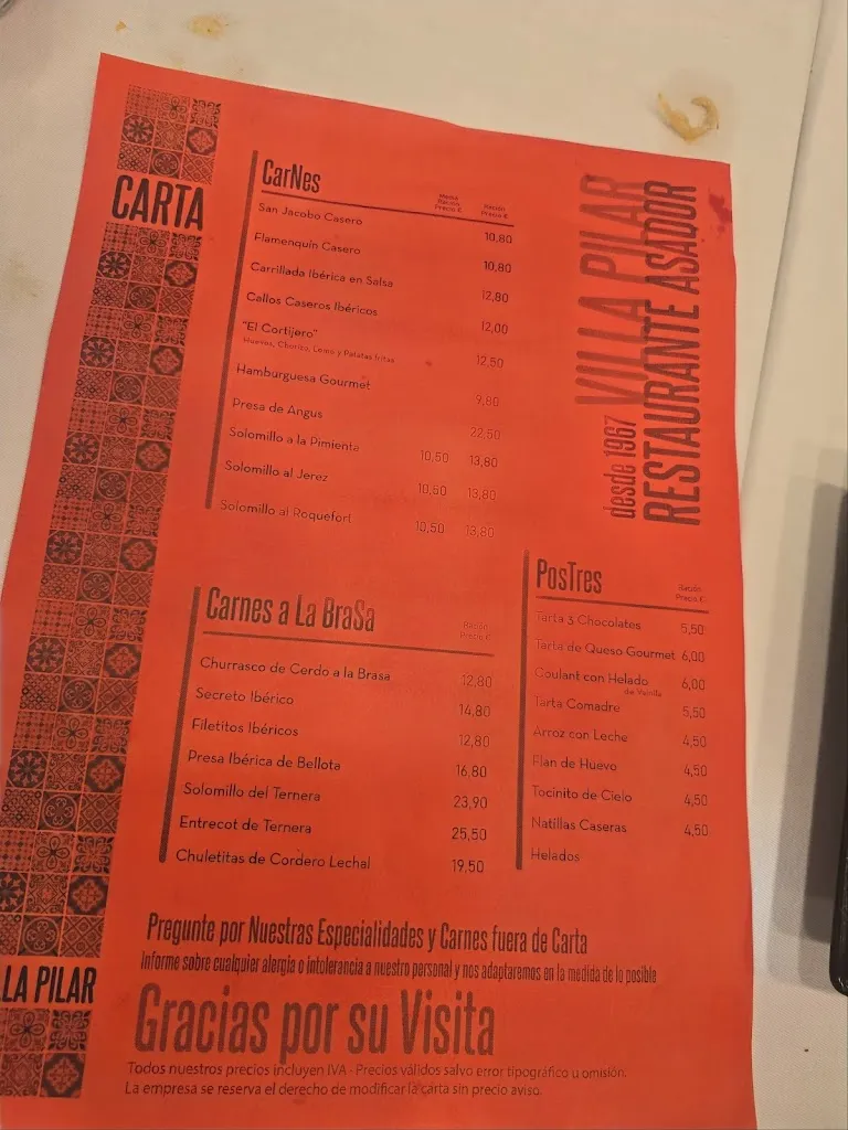Menu_Restaurante Asador Villa Pilar_Écija_image_1