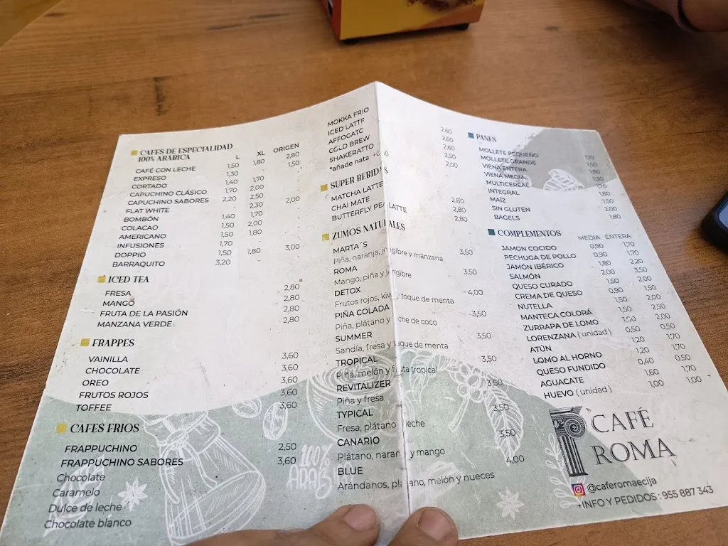 Menu_Café Roma_Écija_image_1