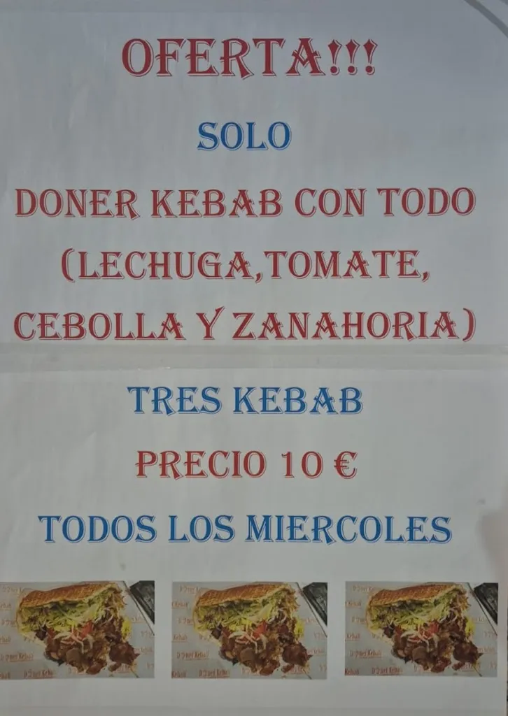Menu_Ali Doner Kebab Écija_Écija_immagine_2