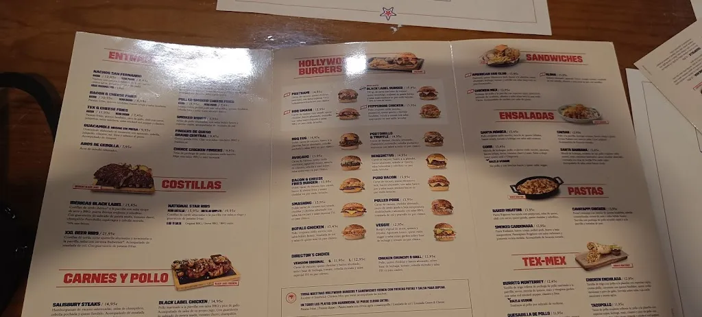 Menu_Foster's Hollywood_Écija_immagine_4