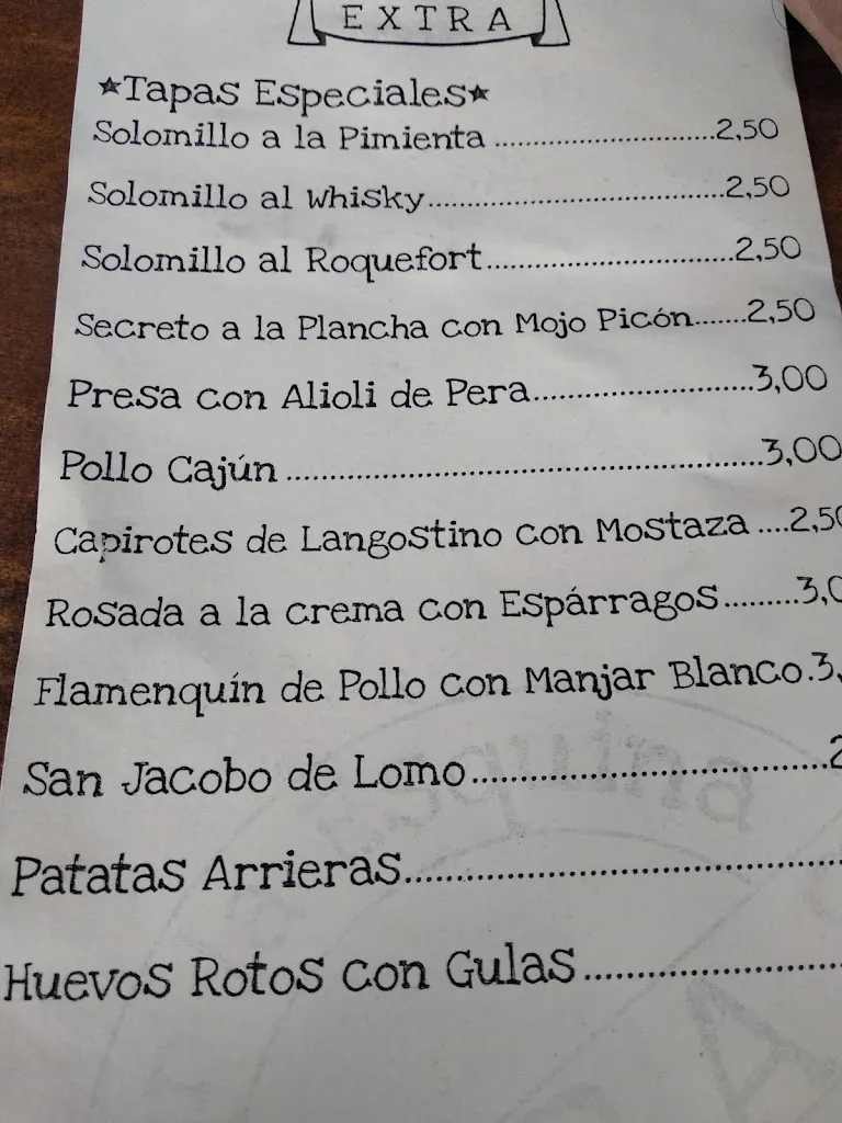 Menu_Bar La Esquina_Estepa_image_4