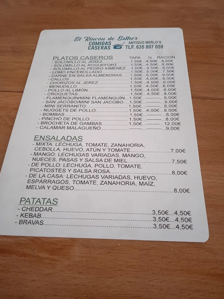 Menu_Restaurante El rincón de Esther_Estepa_image_1