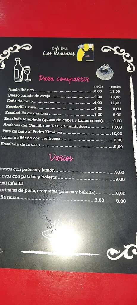 Menu_Bar Los Remedios_Estepa_image_2