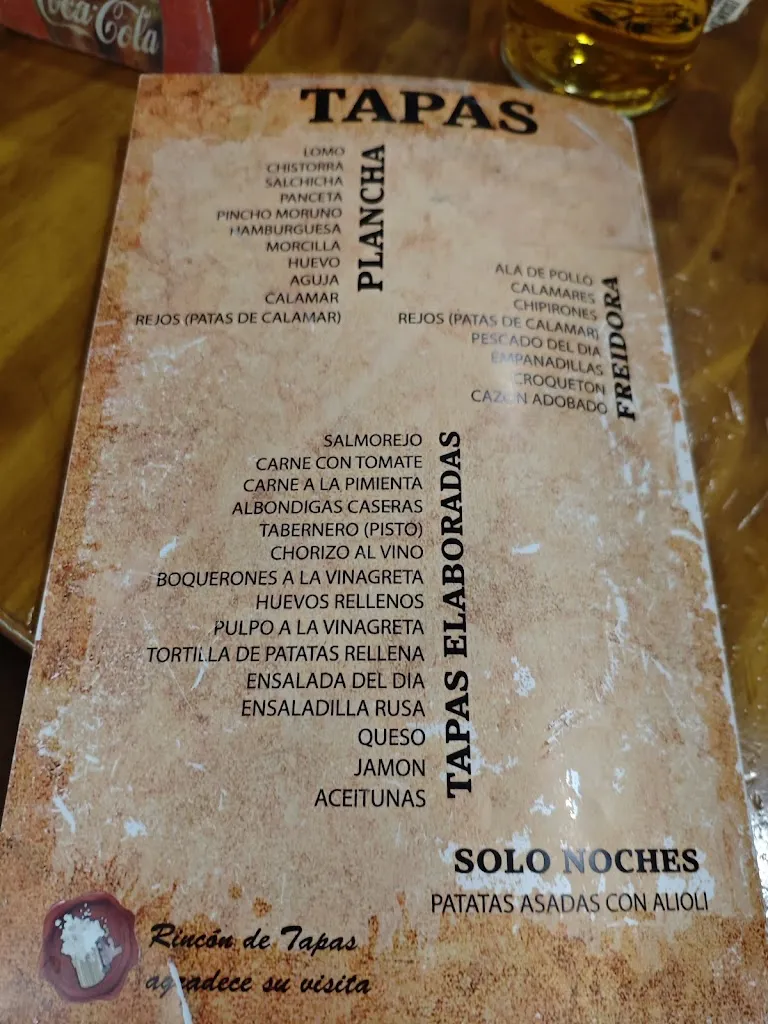 Menu_Rincon de Tapas_Alicún_image_2