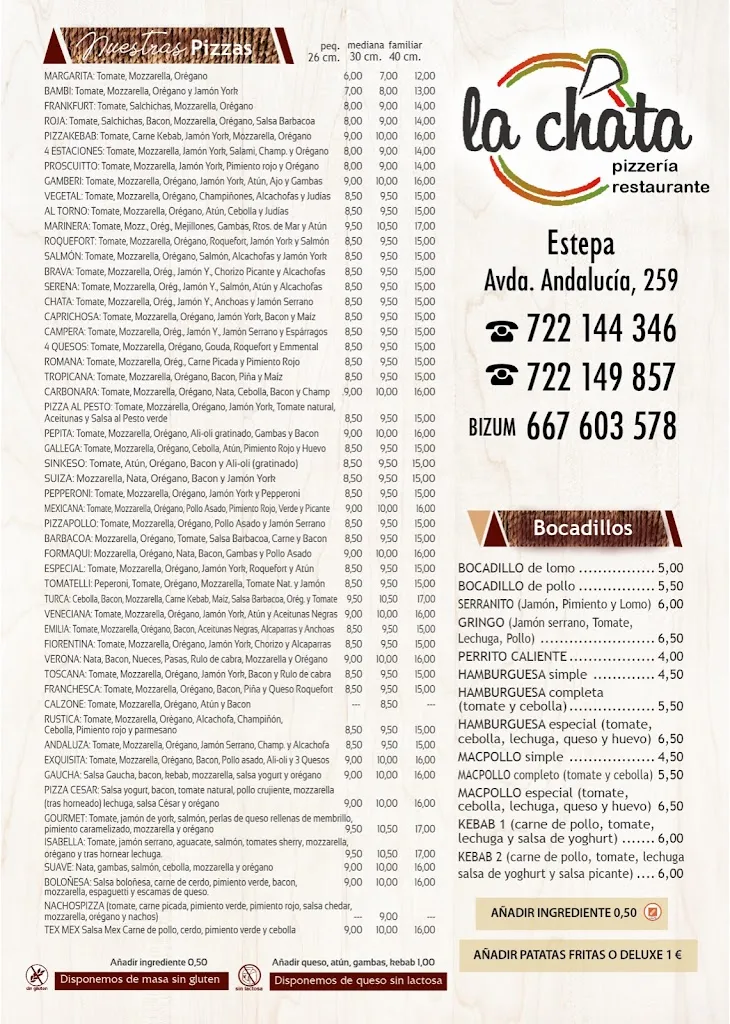 Menu_Pizzería la chata estepa_Estepa_image_2