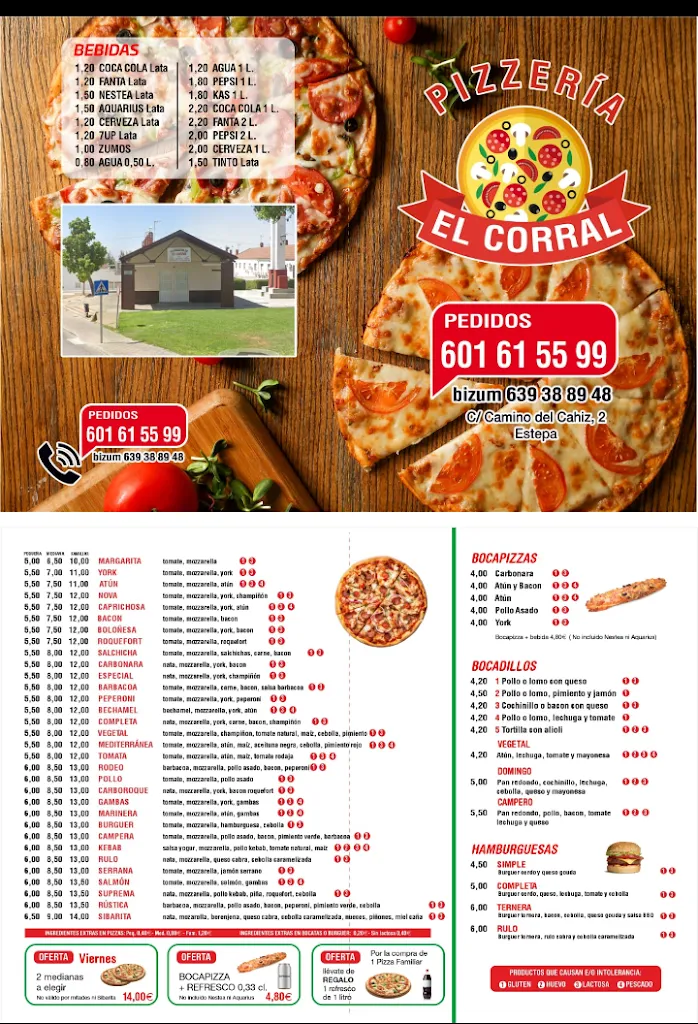 Menü_Pizzería El Corral_Estepa_Bild_1