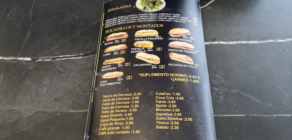 Menu_Restaurante San Luis_Estepa_immagine_2