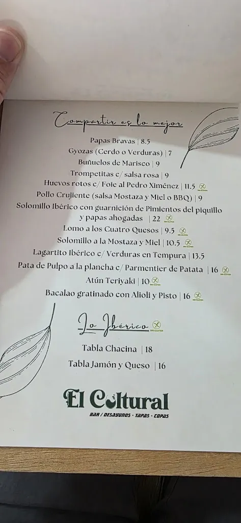 Menu_Bar y Restaurante de tapas 'El Cultural'_Fuentes de Andalucía_image_1